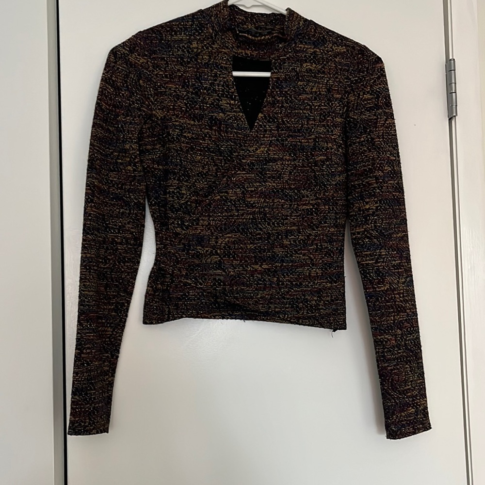 Bershka Keyhole Crop Top